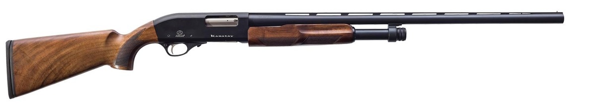 Escopeta Akkar C.12 8+1 Pajera Madera 76cm